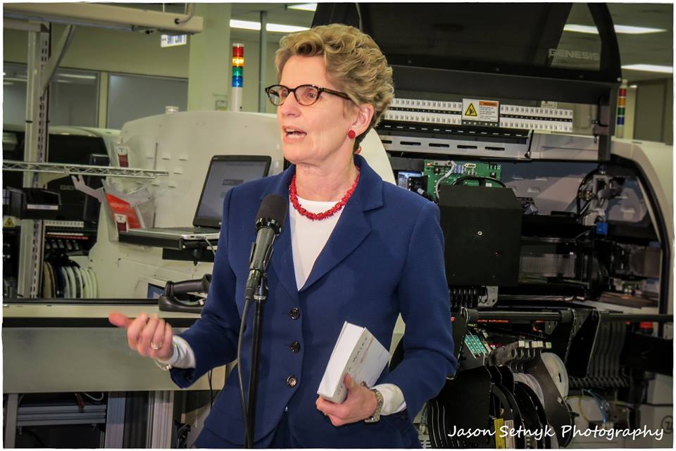 Seeker Kathleen Wynne in Cornwall Ontario