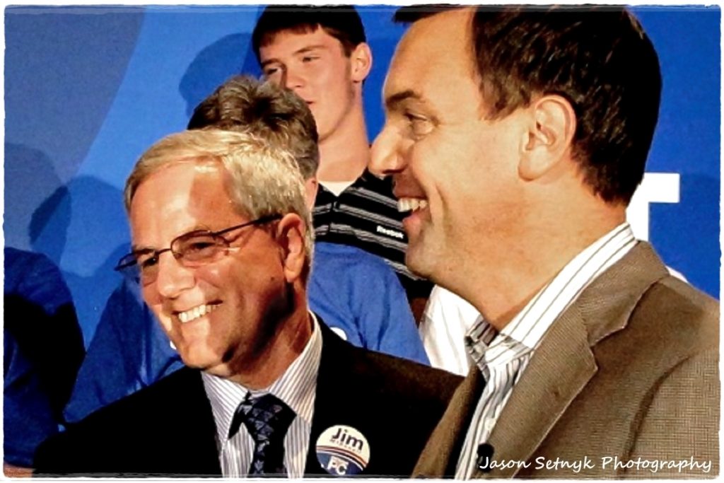 Seeker Tim Hudak and Jim McDonell in Cornwall