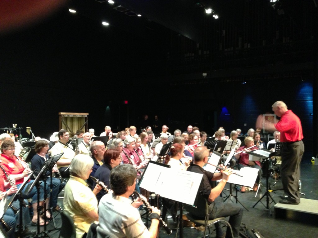 Seaway Winds Banding Together Rehearsal, Aultsville Theatre May 2013