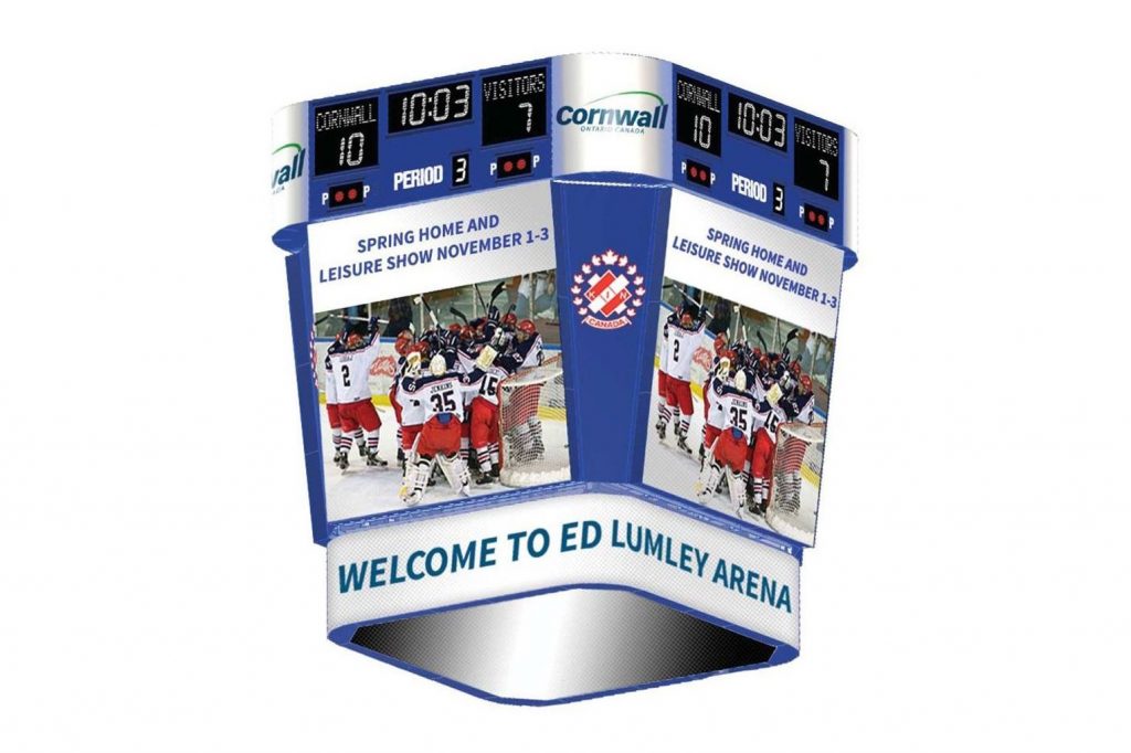 Scoreboard Cornwall Civic Complex Ed Lumley Arena