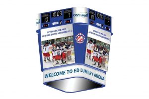Scoreboard Cornwall Civic Complex Ed Lumley Arena