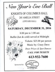 Knights of Columbus New Year's Eve Ball