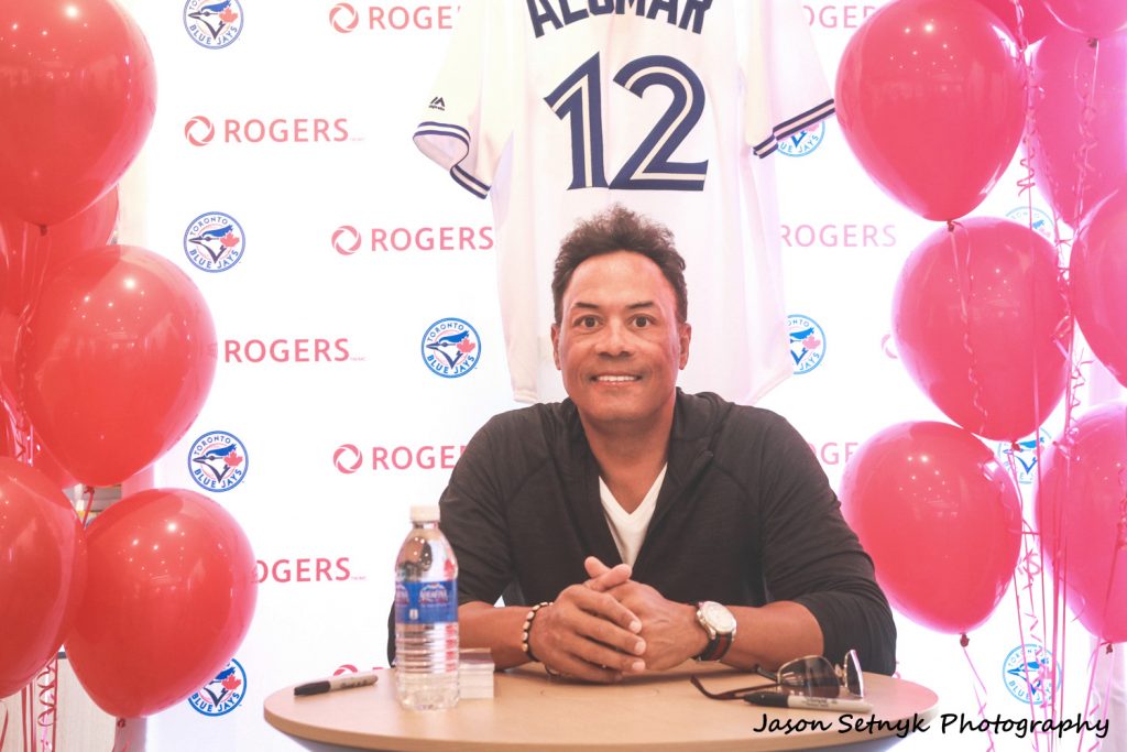 Roberto Alomar Toronto Blue Jays Autographed Retired Jersey Number