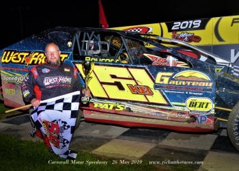 Brian McDonald wins at Cornwall Motor Speedway!