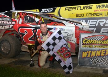 Mario Clair rockets to the win at Cornwall Motor Speedway!