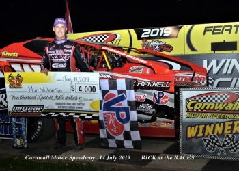 Race Results – Sunday, July 14th – Mat Williamson wins the DIRTcar 358-Modified Series at Cornwall Motor Speedway!