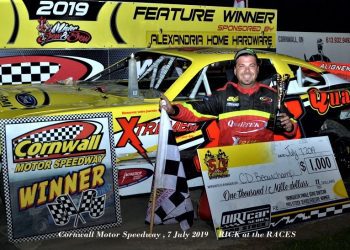 Sunday, July 7 Race Results – CD Beauchamp wins initial round of  DIRTcar Pro-Stock Series at Cornwall Motor Speedway!