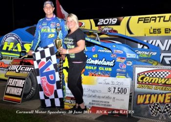 Matt Sheppard wins the Super DIRTcar Series at Cornwall Motor Speedway this past Sunday, June 30th.