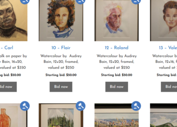 Alan and Audrey Bain artwork – on-line auction to benefit local charities