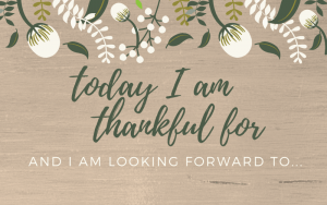 Today I am thankful for