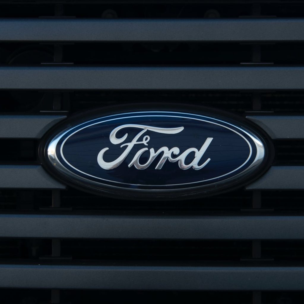 black and silver ford logo
