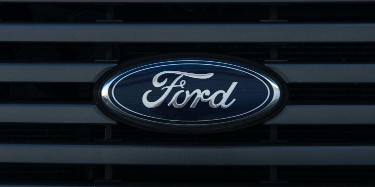 black and silver ford logo