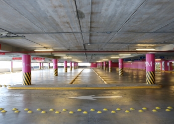 photography of parking lot