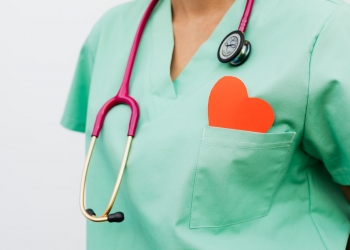 person wearing blue and black stethoscope