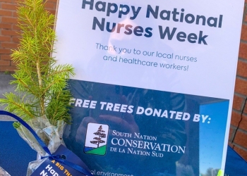 South Nation Conservation donates trees to say “Thank You” to Frontline Staff during National Nurses Week.