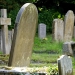 close up photography of concrete tombstones