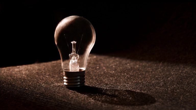 blur bulb close up conceptual