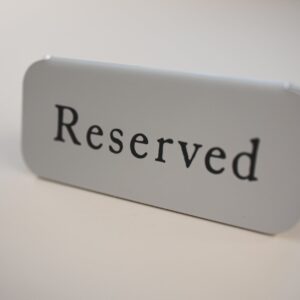 small signage from restaurants and cafes