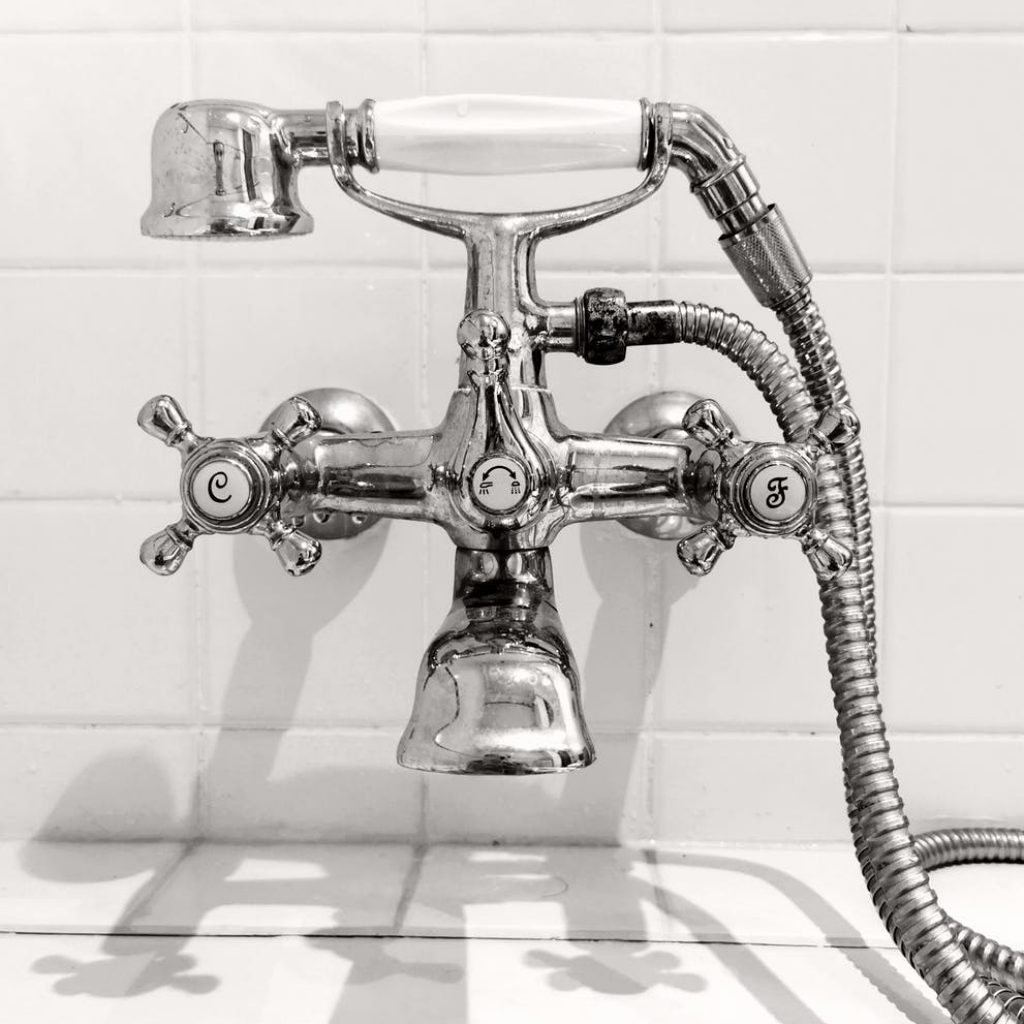 luxury wet chrome bathroom