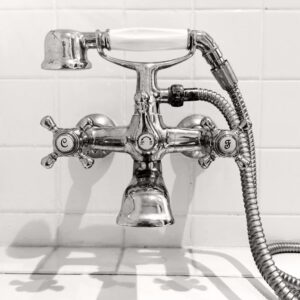 luxury wet chrome bathroom