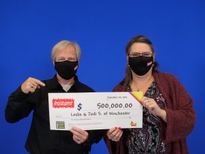 $500,000 Jackpot_IG#2252_$500,000.00_Leslie & Jodi Smith of Winchester