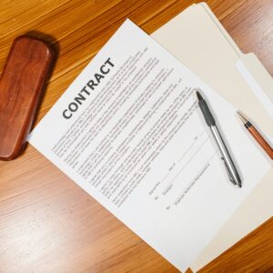 photo of employment contract