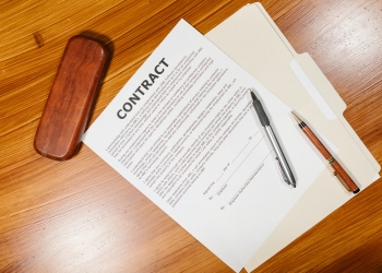 photo of employment contract