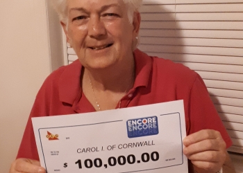 CORNWALL RESIDENT CELEBRATES $100,000 ENCORE WIN