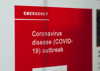 coronavirus news on screen