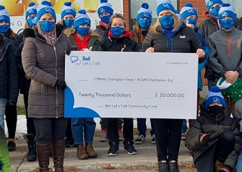CMHA Champlain East receives a $20,000 Bell Let’s Talk Community Fund grant