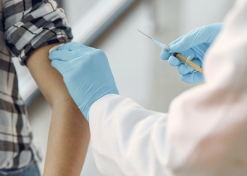 person getting vaccinated