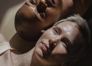 diverse women lying on floor