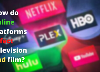 How do online platforms affect television and film?