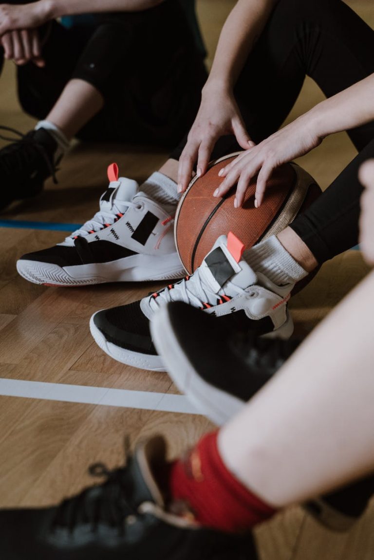 a player holding a basketball