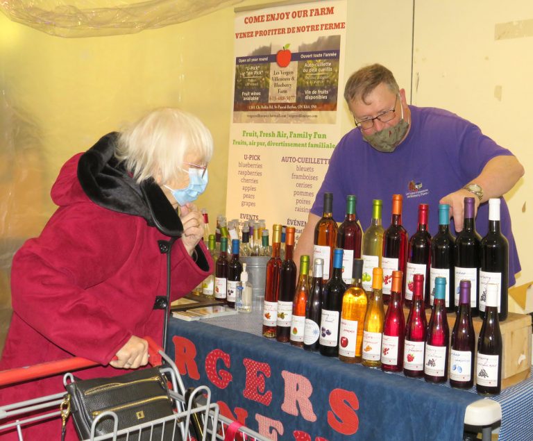 mum checking wine