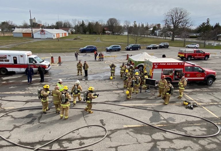 Live fire training aerial image