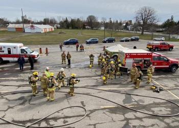 North Dundas Firefighters sharpen skills with live fire training