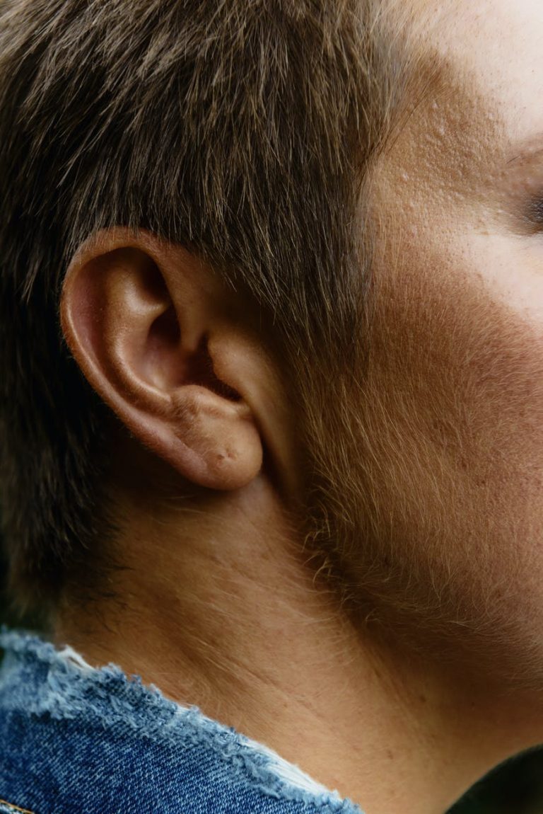 person s right ear
