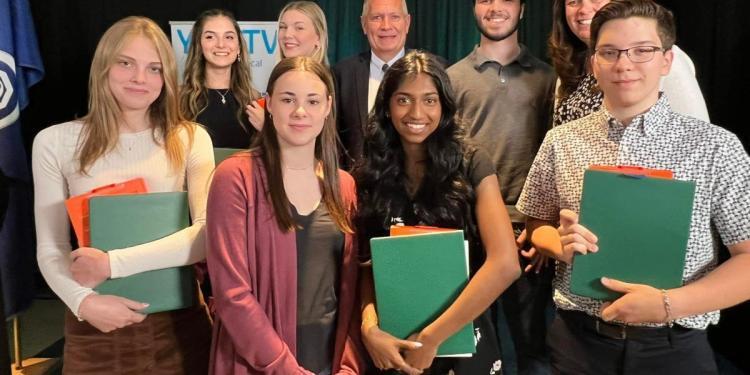 Photo Caption: 2022 YourTV Youth Achievement Award recipients from St. Joseph's Catholic High School.