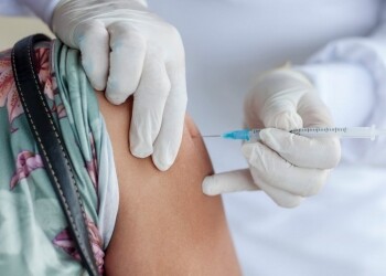 person getting vaccinated