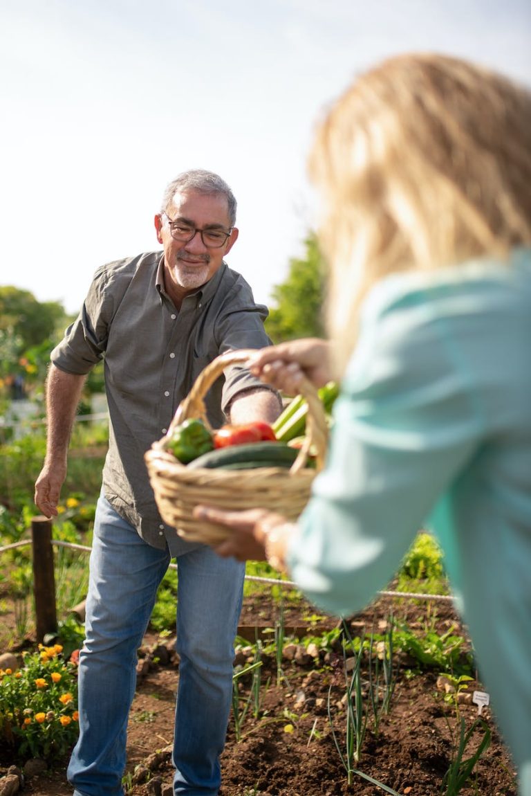 couple gardening together
