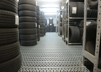stack of rubber tires