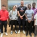 From left to right: Reid Baker - Seaway Summer Camp, Tavish Mason  - Bijou Box, Tiffany Hill - Tenacity Hockey, Kurt Dillon - Strikeout Squad, Oluwademilade (Demi) Sobanjo and support team - Mind Mosaic, Mehdi and Souhail Agouzoul - Pop N Fluff. Missing is Rebecca Reed - Gengarry Agribots