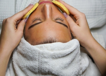 woman in white towel