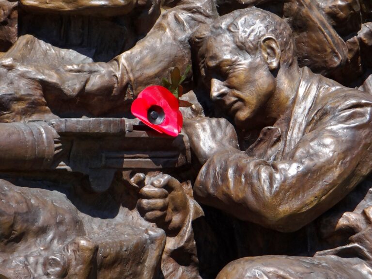 war memorial, war, bronze statue