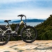Black Electric Bike on Tiled Floor