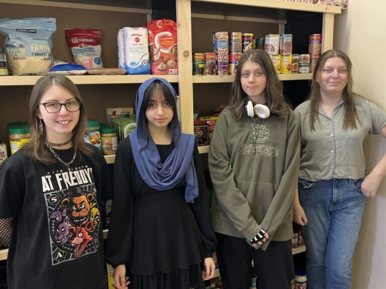 CCVS students (from left to right) Bailey Biddle, Bismah Usman, Jasper Wotherspoon and Julianna Timperley.