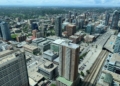 Aerial View of Downtown Calgary, Alberta, Canada