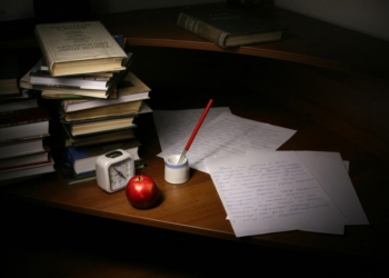 still life with inkwell, letter, correspondence