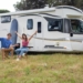 Couple Sitting Outside the Rv